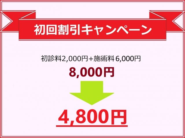 ふじかけ鍼灸院初回割引キャンペーン