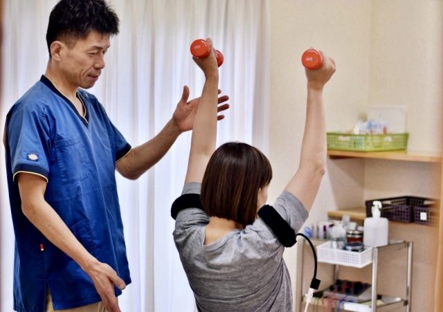 耳鳴りの再発予防のために加圧トレーニングを行います。